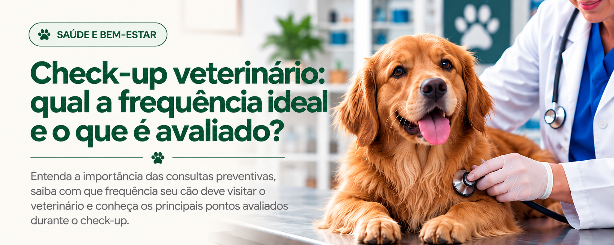 banner check up veterinário qual a frequência 1